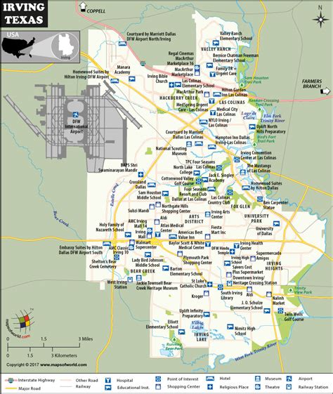 Irving City Map, Texas | Irving Map