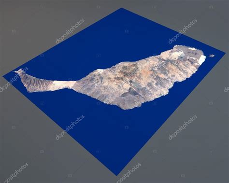 Isla de Fuerteventura, vía satélite vista, Islas Canarias ...