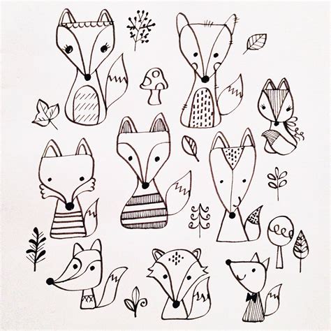 It s a fox thing! Fox doodles by Lisa Jayne Design | Draw ...