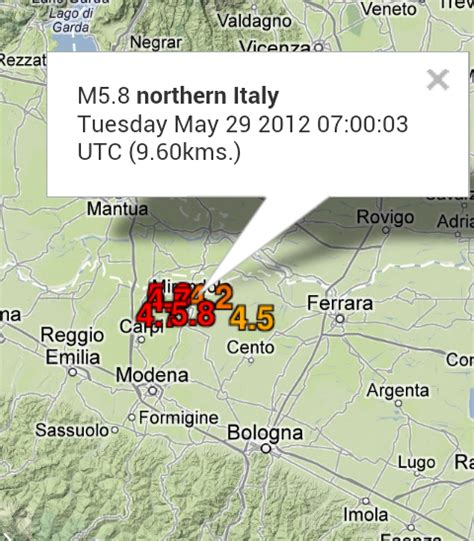 Italia. Nuevo sismo de 5.8 afecta el norte del pais   ClimaYa