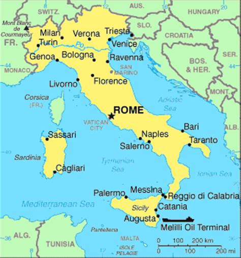 ITALIA: UBICACION GEOGRAFICA