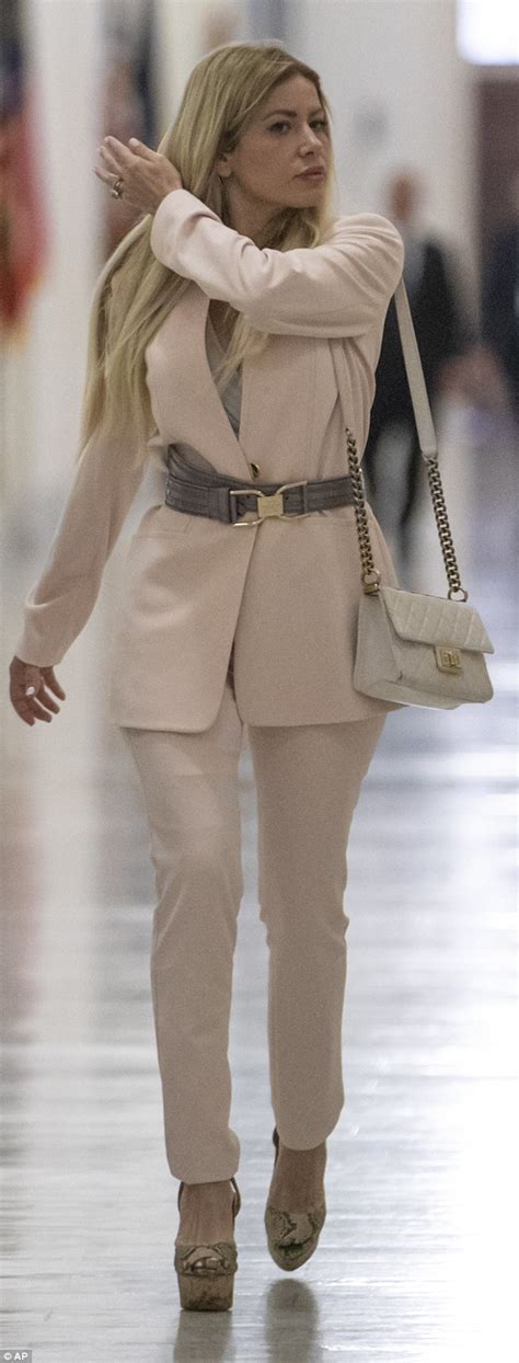 Italian wife of Papadopoulos strolls through the Capitol ...