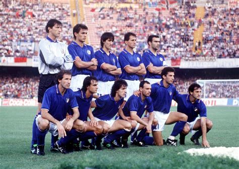 ITALY BAGGIO MALDINI BARESI 1990 ITALY WORLD CUP HOME TEAM ...