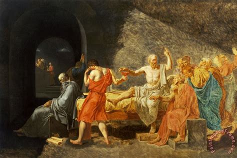 Jacques Louis David The Death of Socrates painting   The ...