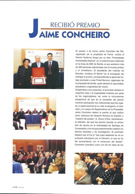 jaimeconcheirodelrio.com   Premios y distinciones