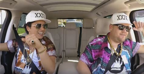 James Corden Carpool Karaoke: Bruno Mars hops into Corden ...