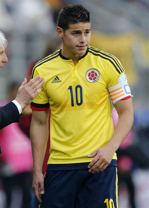 James Rodriguez wearing the captain badge of the ...