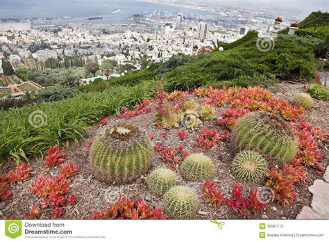 Jardines De Bahai, Haifa, Israel Foto de archivo   Imagen ...