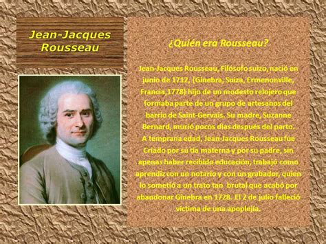 Jean Jacques Rousseau   ppt descargar