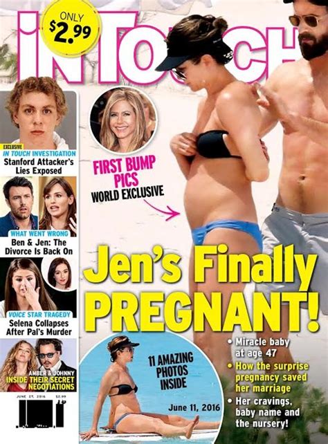 Jennifer Aniston, ¿finalmente embarazada?