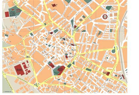 Jerez de la Frontera Vector map | Illustrator EPS City ...