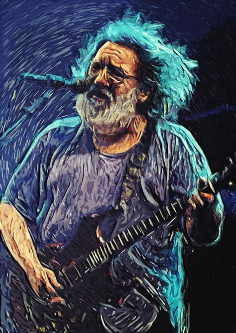 Jerry Garcia Digital Art by Taylan Soyturk