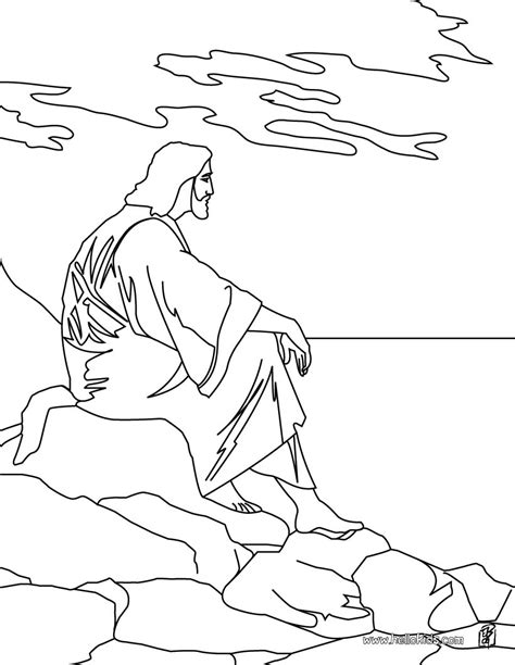 Jesus and the mount of olives coloring pages   Hellokids.com