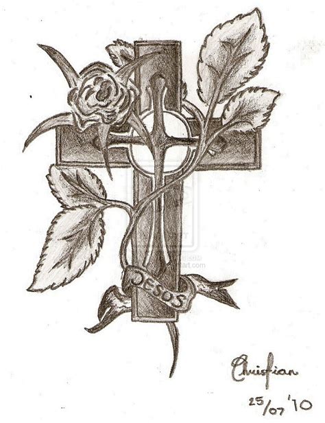 jesus cross drawings   Google Search | Tattoos | Pinterest ...