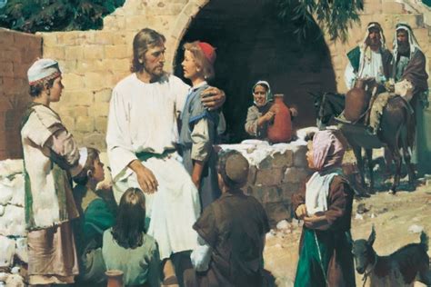 Jesús de Nazaret rodeado de niños  35743