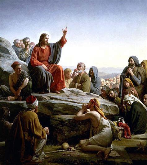 Jesus gives the Beatitudes
