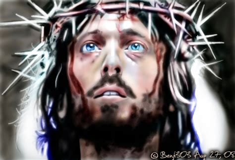 Jesus Of Nazareth   Speed Painting by Benji3O3   YouTube