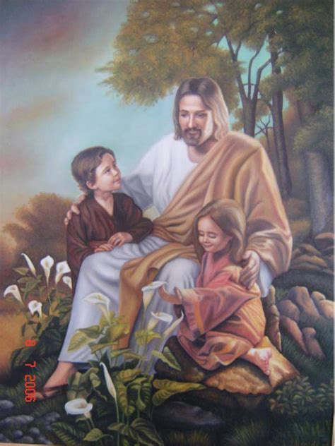 jesus y los niños almalorena elizalde   Artelista.com
