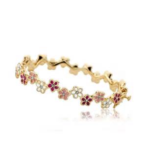 Jewelry   Bracelets   Flower Power Girls Bangle   Enamel ...