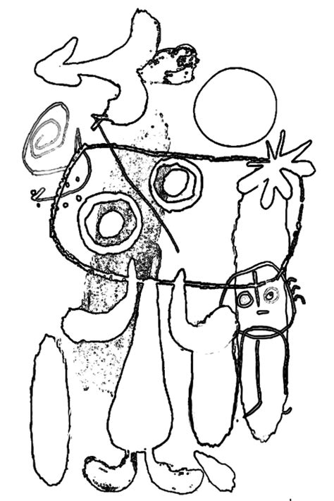 Joan Miró para colorear   Paperblog