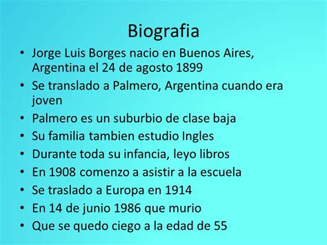 Jorge Luis Borges Por Phebe y Maggie.   ppt descargar