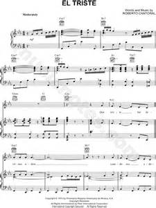 José José  El Triste  Sheet Music in C Minor  transposable ...