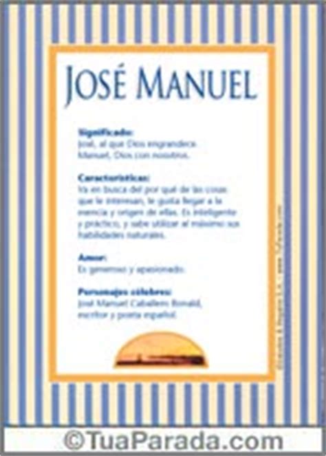 José Manuel, significado del nombre José Manuel, nombres y ...