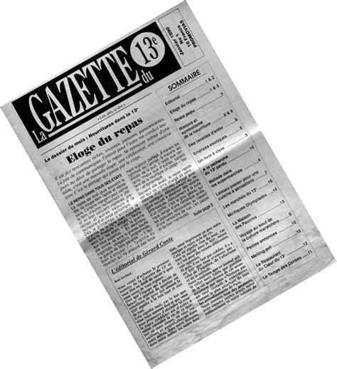 journal de quartier « La Gazette du 13ème – Journal de ...