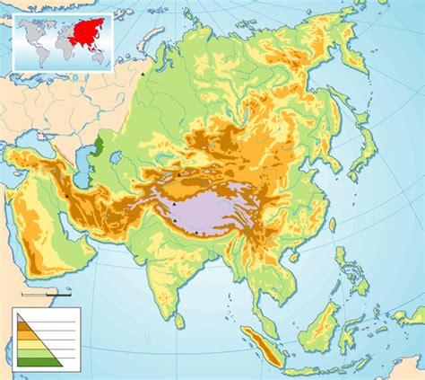 Juegos de Geografía | Juego de Mapa físico de Asia | Cerebriti