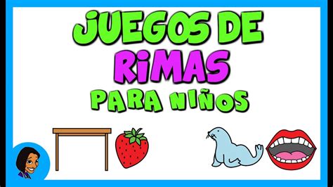 Juegos de rimas para niños | Conciencia fonológica.   YouTube