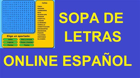 Juegos De Sopa De Letras Juegos Gratis Online ...