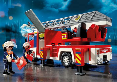 Juguetes Madrid   Playmobil 4820 Fire truck with ladder