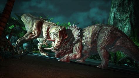 Jurassic Park: The Game   T Rex vs Triceratops   YouTube