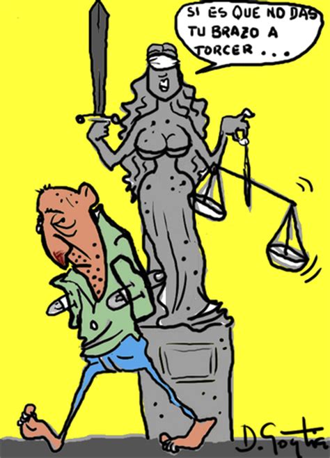 JUSTICIA CIEGA de David Goytia | Política Cartoon | TOONPOOL