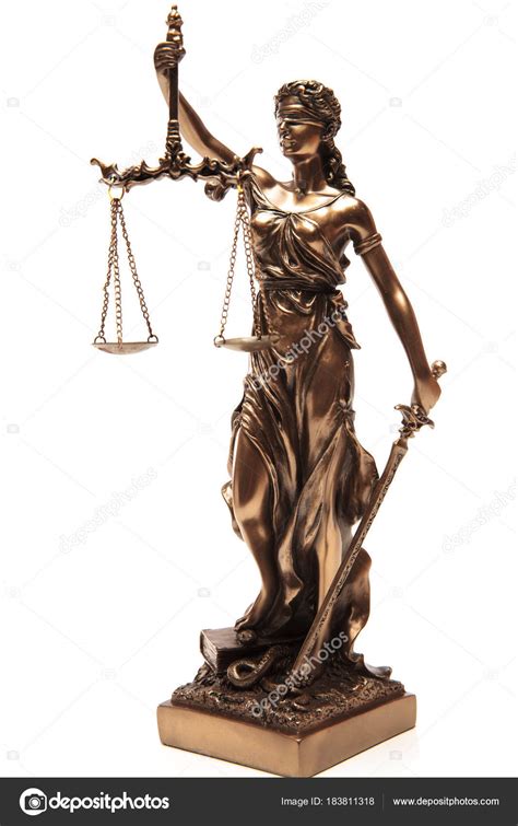Justicia ciega estatua — Foto de stock © feedough #183811318