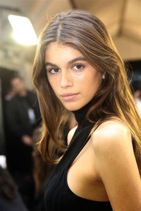 Kaia Gerber Backstage at the Isabel Marant show, SS18 ...