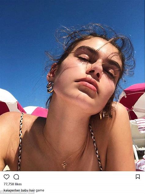 Kaia Gerber steps out for another beach day in Miami ...