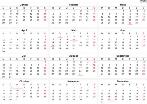 Kalender 2018 kostenlos | 2019 2018 Calendar Printable ...