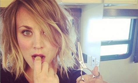 Kaley Cuoco chops off her long blonde locks a week after ...