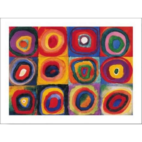 Kandinsky   Estudio de color: Cuadrados   Deco Cuadros Rivero