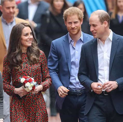 Kate, Guillermo y Harry de Inglaterra se reúnen con los ...