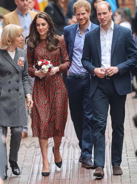 Kate, Guillermo y Harry de Inglaterra se reúnen con los ...