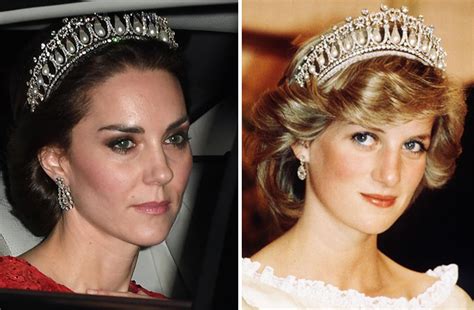 Kate Middleton brilha em banquete com tiara de Diana ...