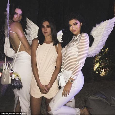 Kendall & Kylie Jenner Dress Up As Angels For White Party ...