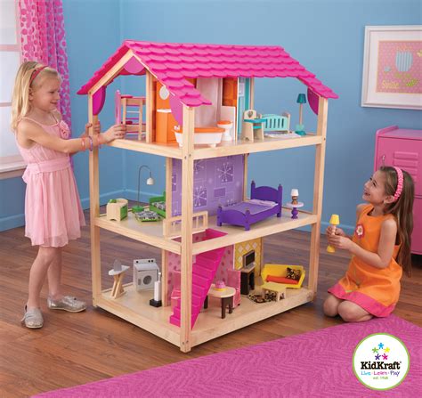 KidKraft   So Chic Doll s House with 50 pieces of ...