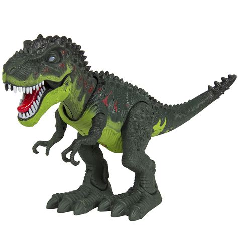 Kids Toy Walking T Rex Dinosaur Toy Figure With Lights ...