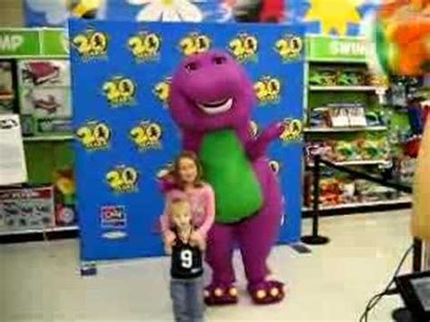 Kids visit Barney   YouTube