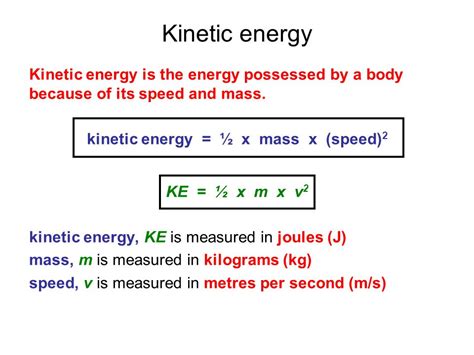 Kinetic Energy Equation Gcse Physics   Tessshebaylo