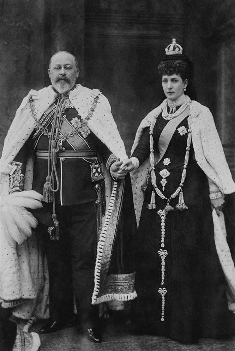 King Edward VII and Queen Alexandra at their first opening ...