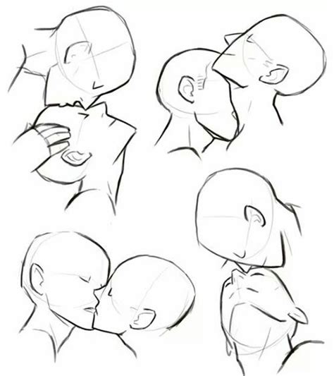 kiss, tutorial, and anime image | references | Pinterest ...